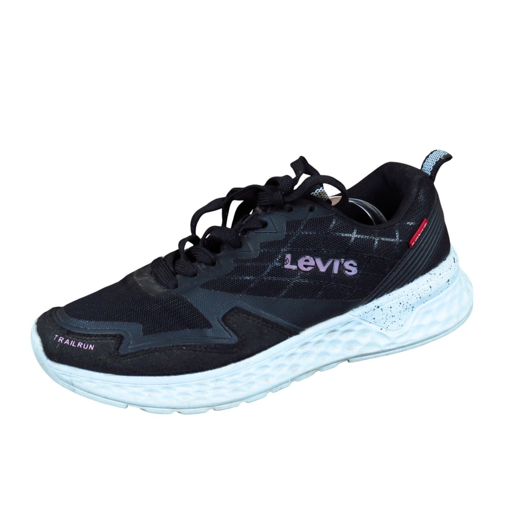 Levi's Trailrun Women Trail Running Shoes Sz 8.5 Athletic Outdoor Black Textile